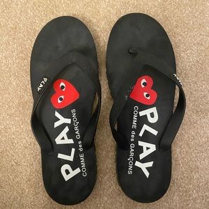Comme Des Garcons play flip flops